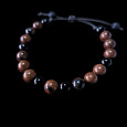 Pulsera HARMONY Obsidiana Caoba